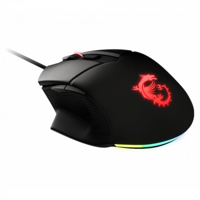 Mouse Optic MSI Clutch GM20 ELITE, USB, Black