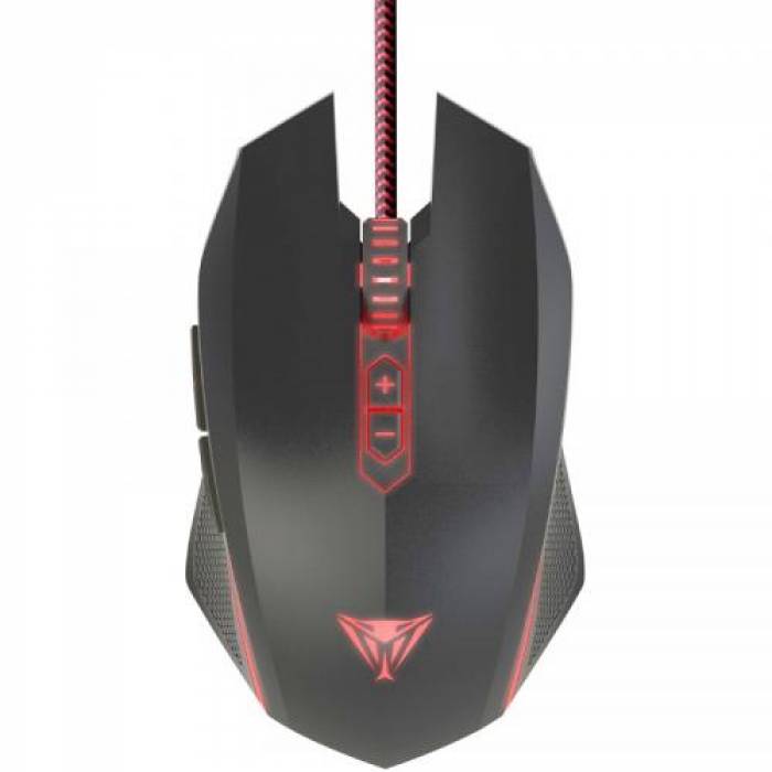 Mouse Optic Patriot Viper V530, RGB LED, USB, Black-Red