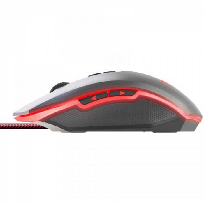 Mouse Optic Patriot Viper V530, RGB LED, USB, Black-Red