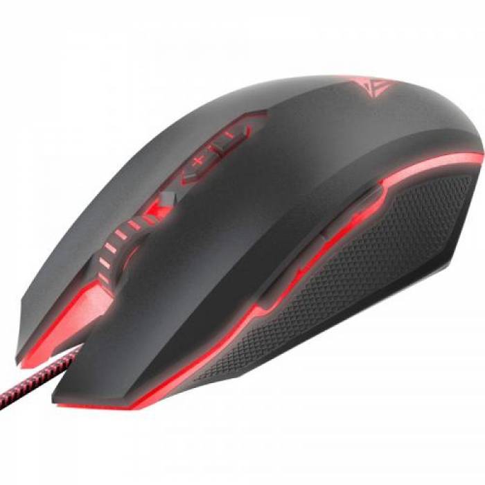 Mouse Optic Patriot Viper V530, RGB LED, USB, Black-Red