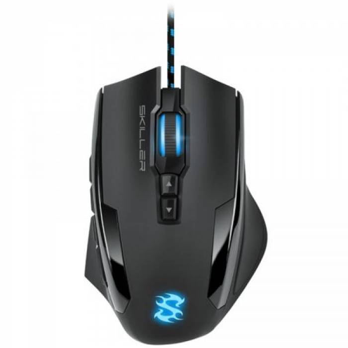 Mouse Optic Sharkoon Skiller SGM1, RGB LED, USB, Black