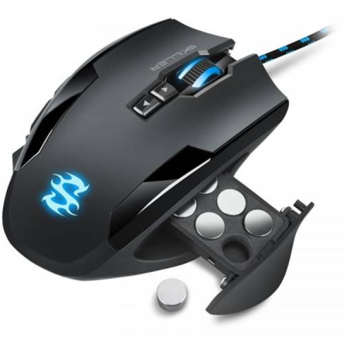 Mouse Optic Sharkoon Skiller SGM1, RGB LED, USB, Black