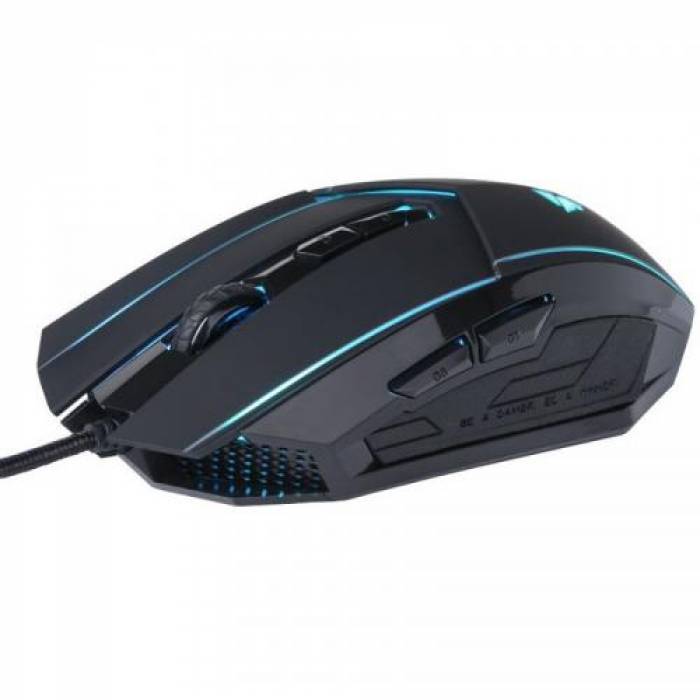 Mouse Optic Somic Easars Sniper, RGB LED, USB, Black