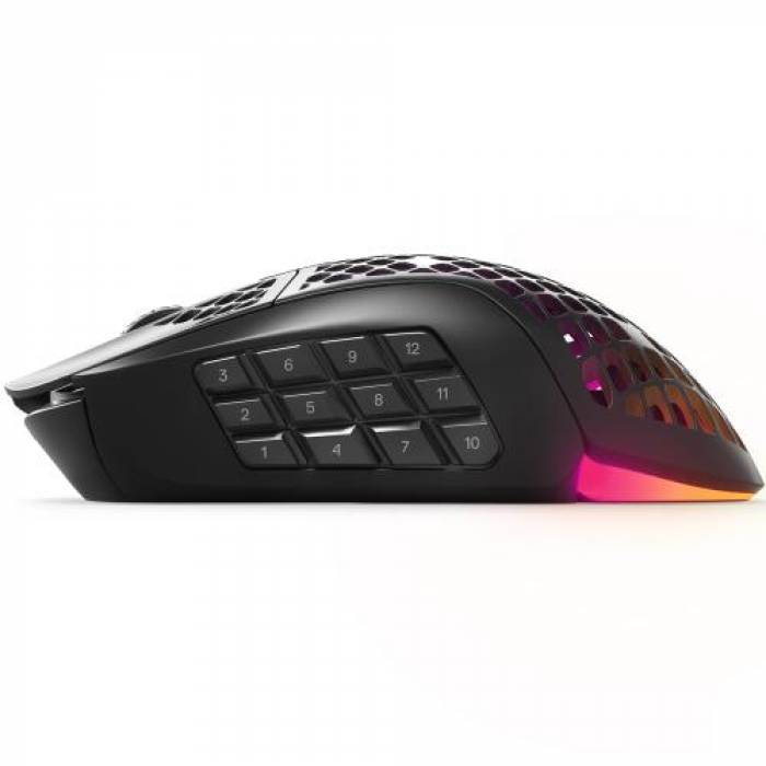 Mouse Optic SteelSeries Aerox 9, USB Wireless, Black