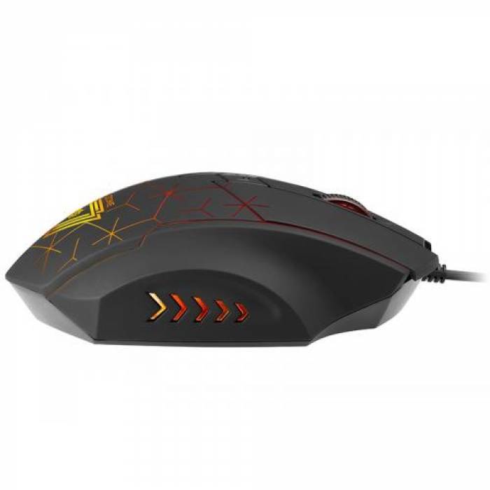 Mouse Optic Tracer GameZone XO, RGB LED, USB, Black