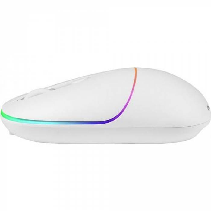 Mouse Optic Tracer RATERO RF 2.4 GHz, USB Wireless, White