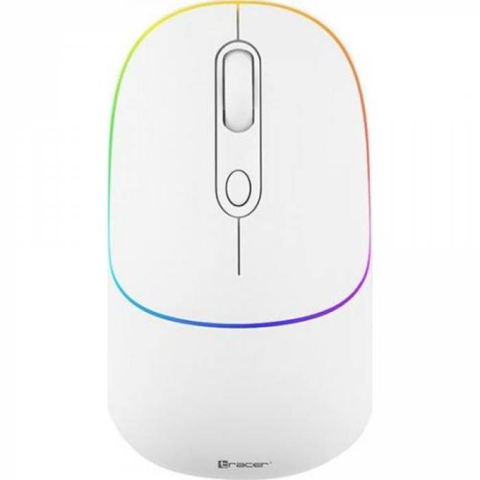 Mouse Optic Tracer RATERO RF 2.4 GHz, USB Wireless, White