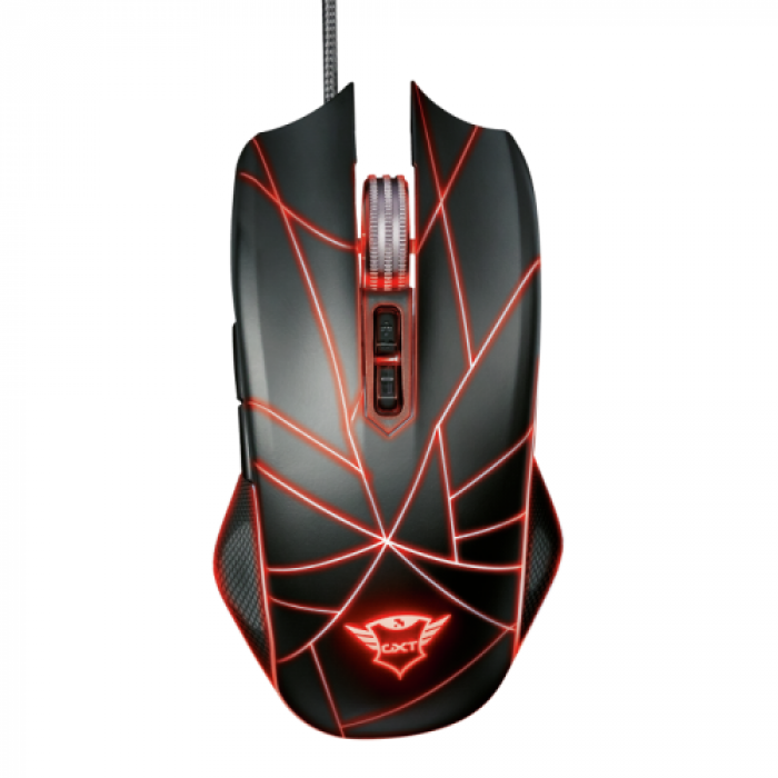 Mouse Optic Trust GXT 160 Ture RGB, USB, Black