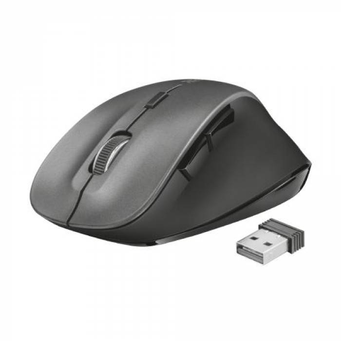 Mouse optic Trust Ravan, USB Wireless, Black