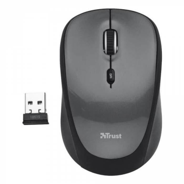 Mouse optic Trust  Yvi, USB WIreless, Black