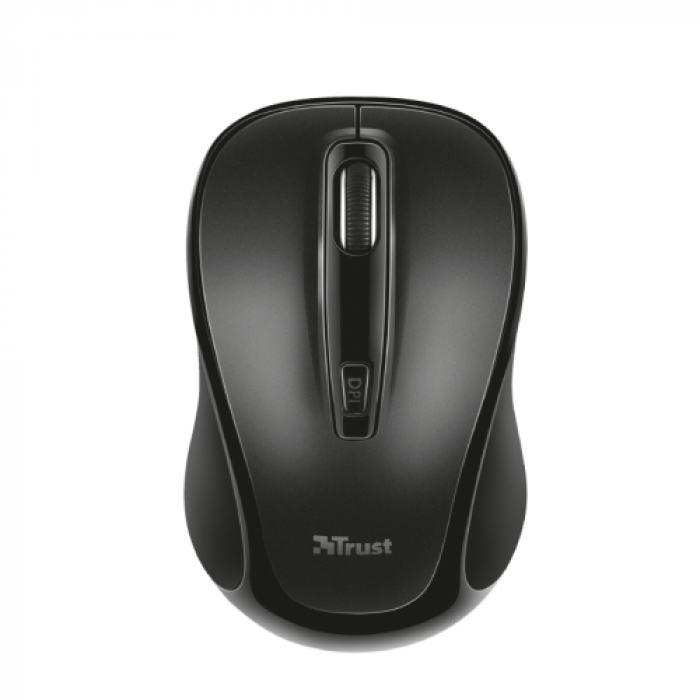 Mouse Optic Trust Zelo Silent, USB Wireless, Black