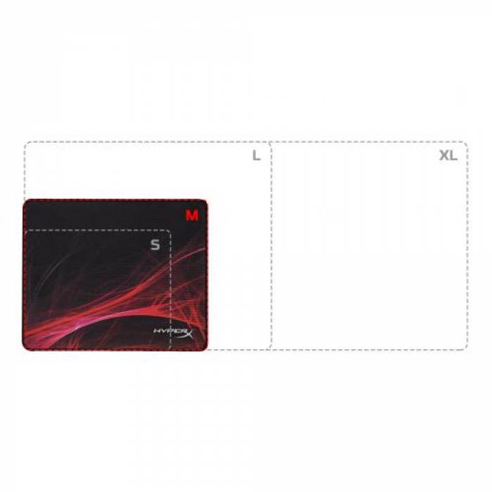 Mouse Pad Kingston HyperX FURY S Pro Speed Edition (Medium), Black-Red