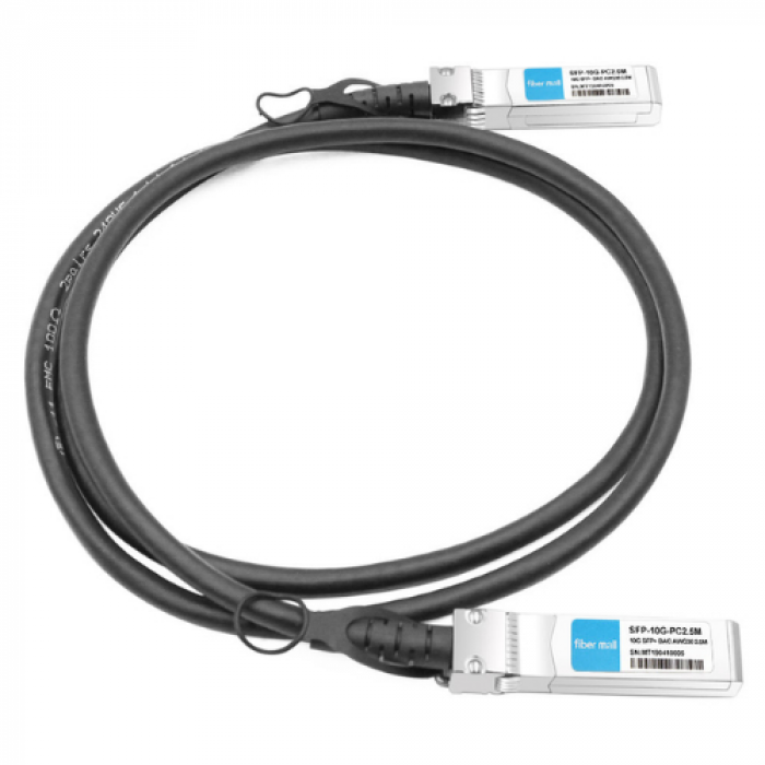 Patch cord Cisco SFP-H10GB-CU2-5M=, 2.5m, Black