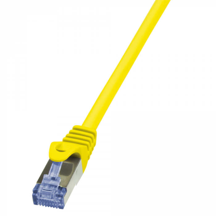 Patch Cord LogiLink CQ3057S, Cat.6A, S/FTP, PIMF PrimeLine, 2m, Yellow 