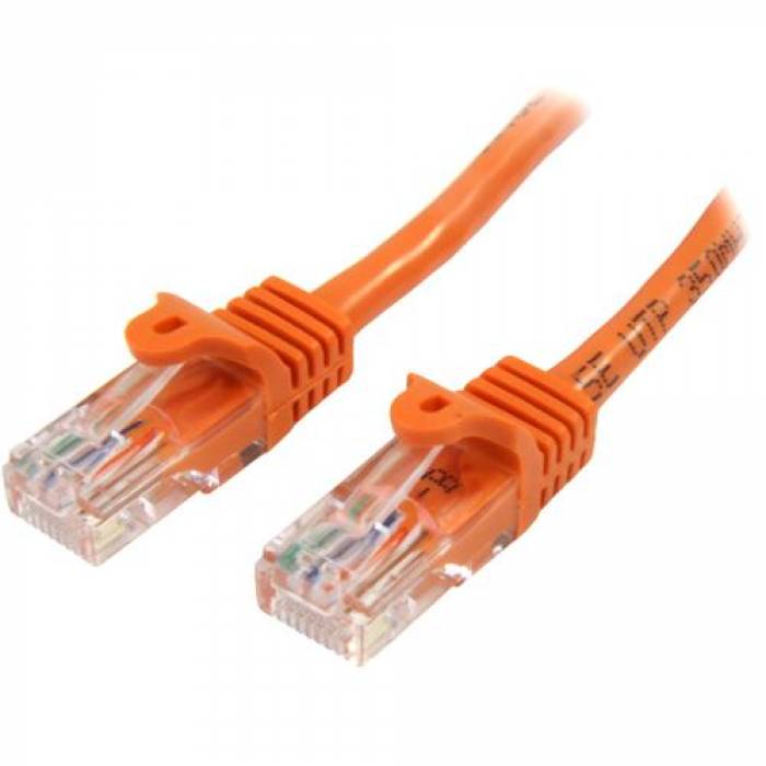 Patch Cord Startech 45PAT7MOR, Cat5e, UTP, 7m, Orange