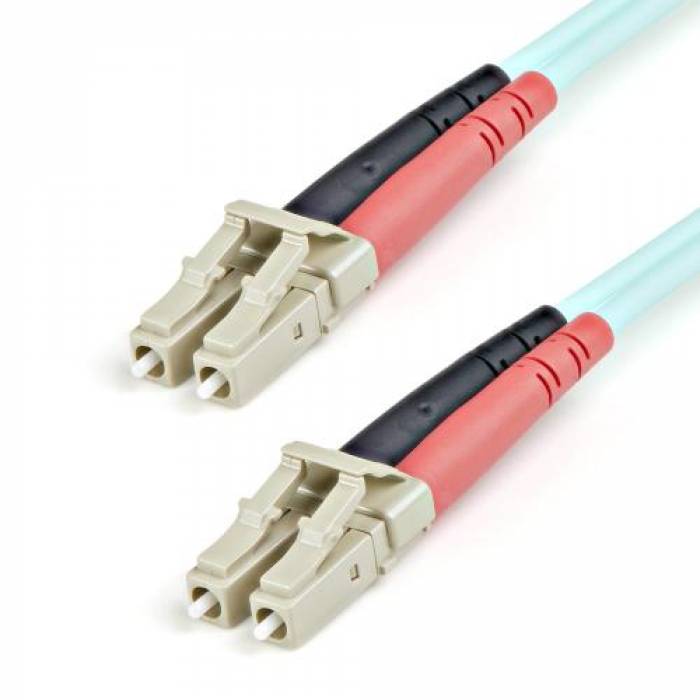 Patch Cord Startech A50FBLCLC1, LC - LC, 1m, Aqua