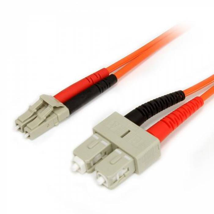 Patch Cord Startech FIBLCSC2, LC-SC, 2m, Orange