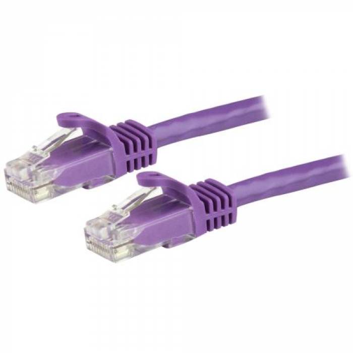 Patch Cord Startech N6PATC150CMPL, Cat6, UTP, 1.5m, Purple