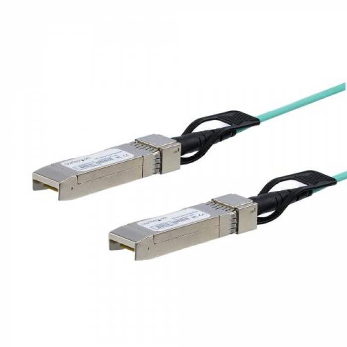 Patch Cord Startech QSFP40GAC7M, QSFP+ - QSFP+, 7m, Aqua