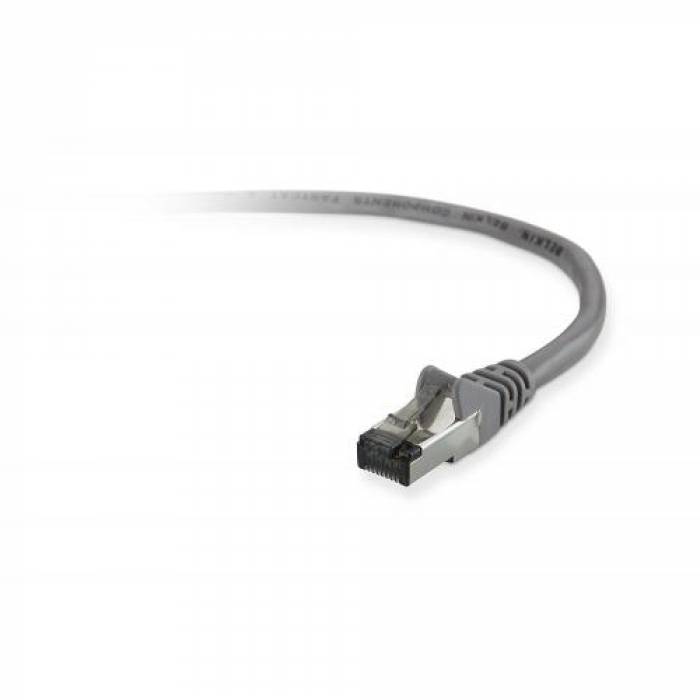 Patchcord Belkin A3L793BT02M-H-S, Cat5e, STP, 2m, Grey