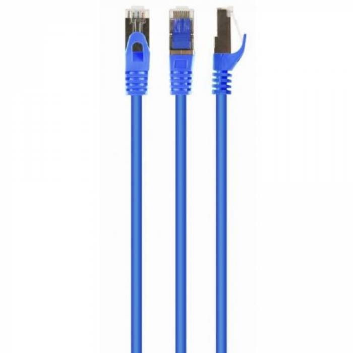 Patchcord Gembird PP6A-LSZHCU-B-10M, Cat. 6A, S/FTP, 10m, Blue