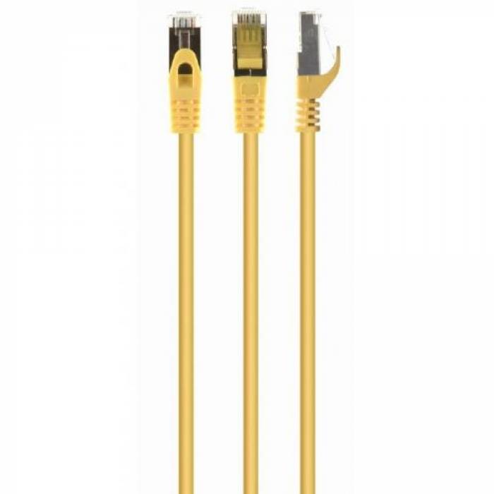 Patchcord Gembird PP6A-LSZHCU-Y-10M, Cat. 6A, S/FTP, 10m, Yellow