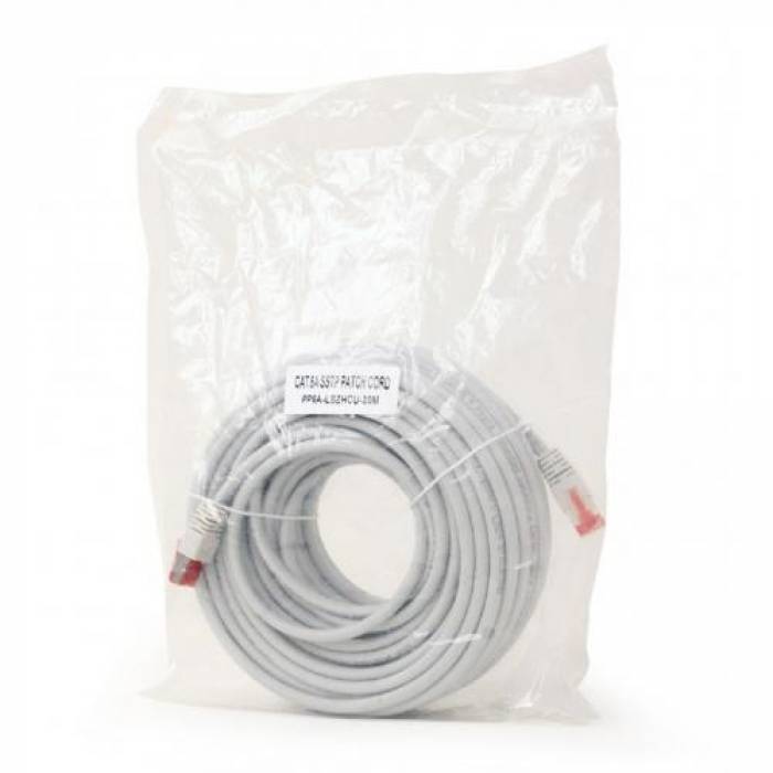 Patchcord Gembird RJ45, FTP, Cat.6A, 20m, Gray