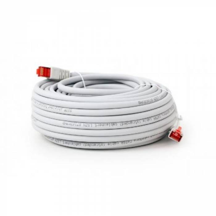 Patchcord Gembird RJ45, FTP, Cat.6A, 20m, Gray