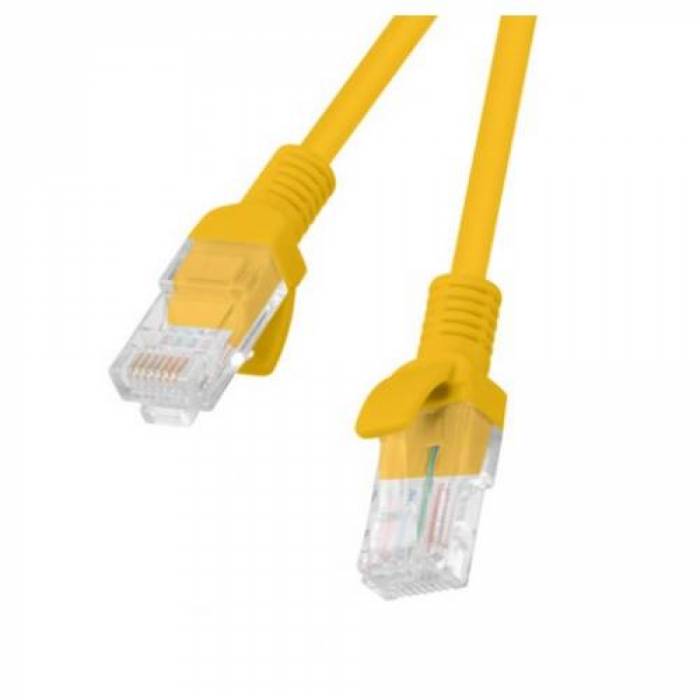 Patchcord Lanberg PCU5-10CC-0100-O, Cat5e, U/UTP, 1m, Orange