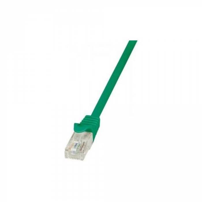 Patchcord Logilink, Cat6, U/UTP, 0.25m, Green