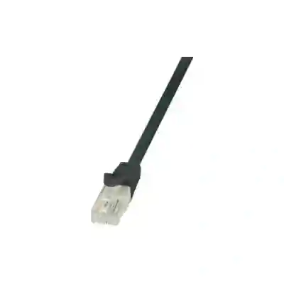 Patchcord Logilink, Cat6, U/UTP, 0.5m, Black