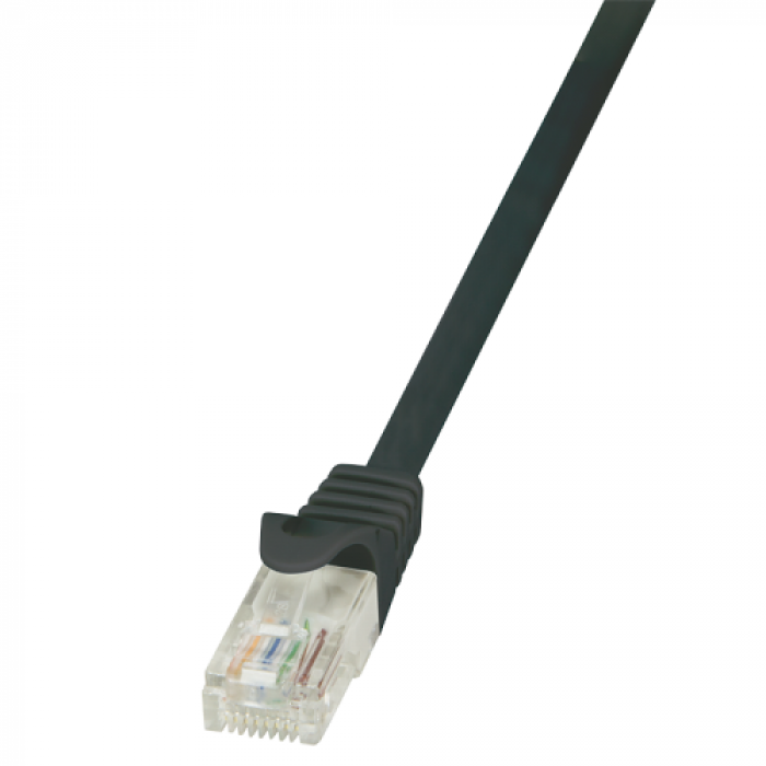 Patchcord Logilink, CAT6, U/UTP, 1.50m, Black