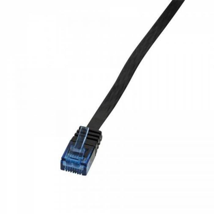 Patchcord Logilink CF2093U, U/UTP, Cat6, 10m, Black