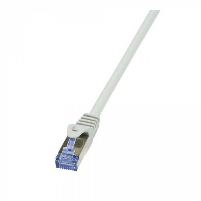 Patchcord Logilink CQ4032S, S/FTP, Cat6a, 1m, White