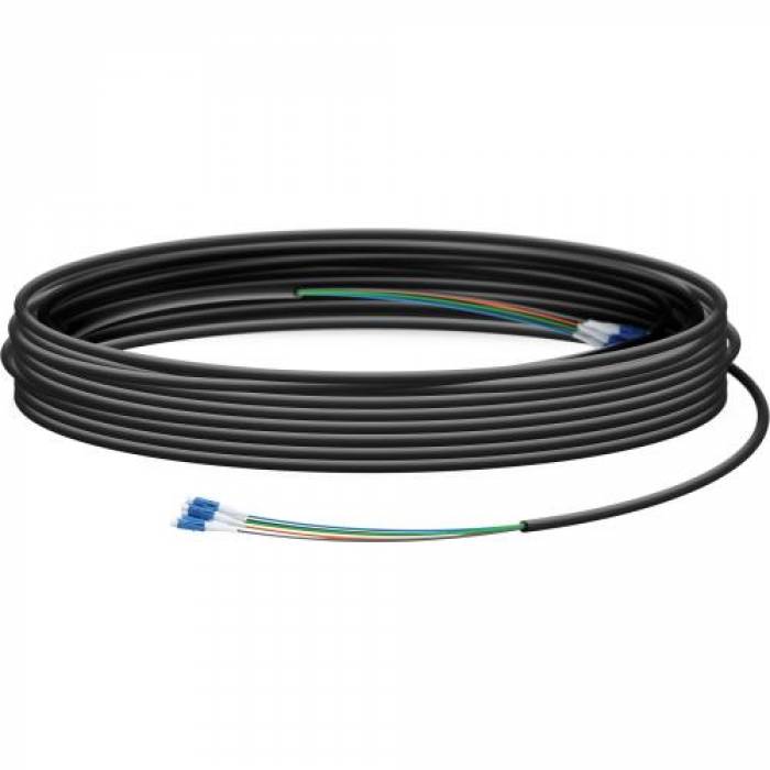 Patchcord Ubiquiti FC-SM-200, LC-LC, 60.96m, Black