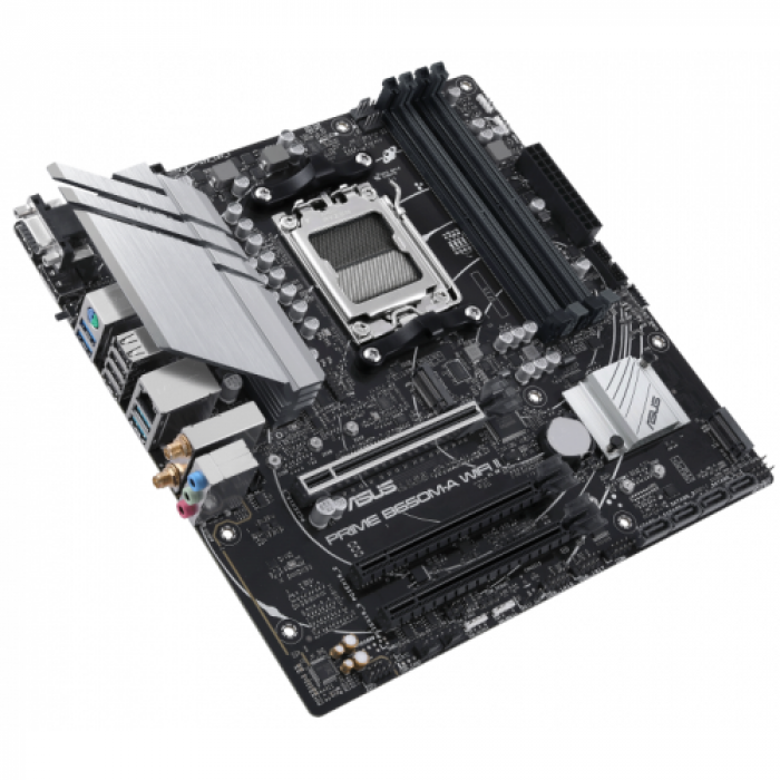 Placa de baza ASUS PRIME B650M-A WIFI II, AMD B450, Socket AM5, mATX