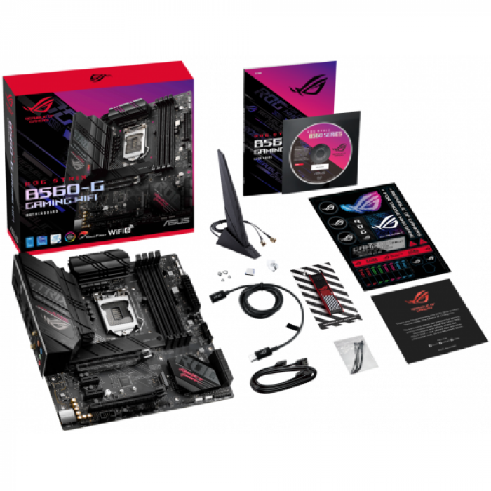 Placa de baza Asus ROG STRIX B560-G GAMING WiFi, Intel B560, socket 1200, mATX