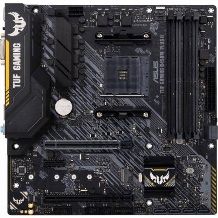 Placa de baza ASUS TUF GAMING B450M-PLUS II, AMD B450, Socket AM4, mATX