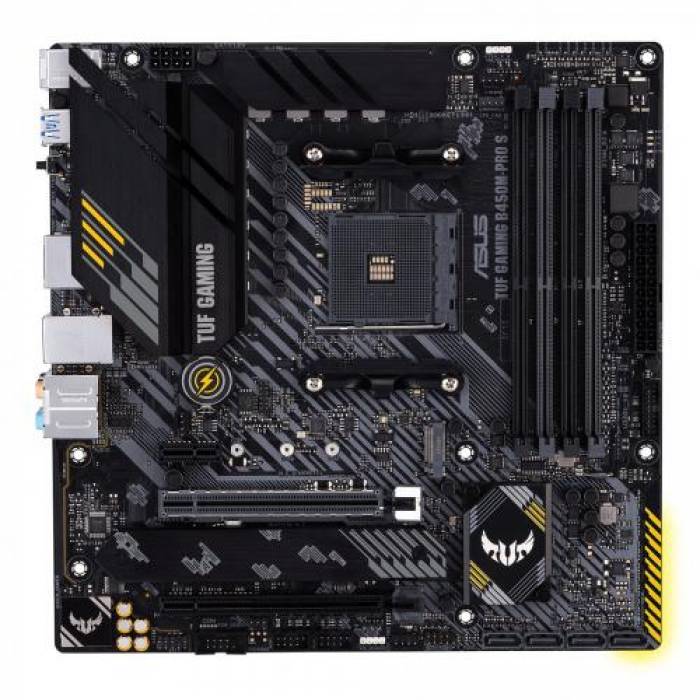 Placa de baza ASUS TUF GAMING B450M-PRO S, AMD 450, Socket AM4, mATX