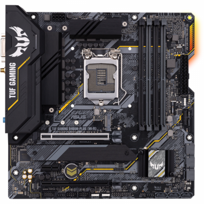 Placa de baza ASUS TUF GAMING B460M-PLUS (WI-FI), Intel B460, socket 1200, mATX