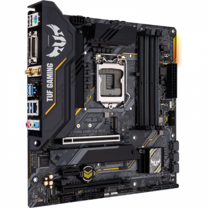 Placa de baza ASUS TUF GAMING B460M-PLUS (WI-FI), Intel B460, socket 1200, mATX