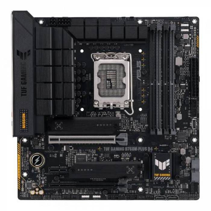 Placa de baza ASUS TUF GAMING B760M-PLUS D4, Intel B760, Socket 1700, mATX