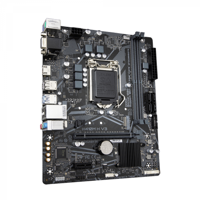 Placa de baza Gigabyte H410M H V3, Intel H510, Socket 1200, mATX