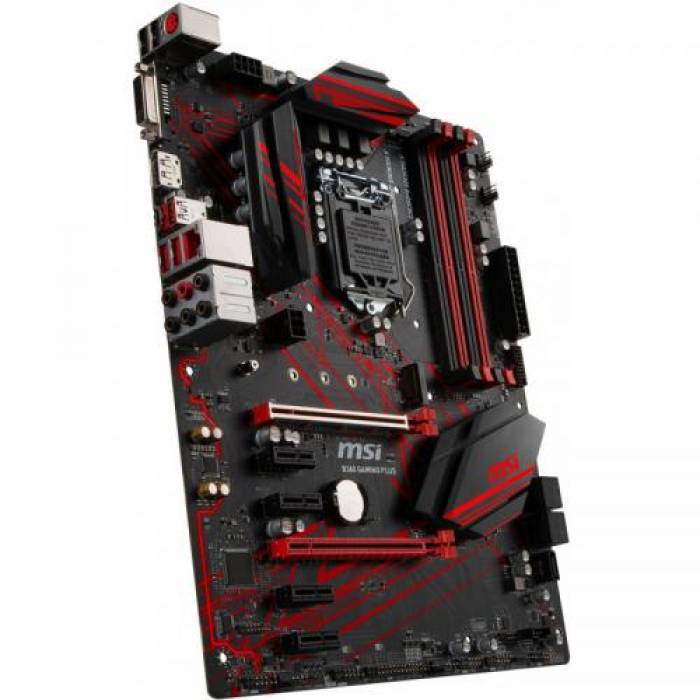 Placa de baza MSI B360 GAMING PLUS, Intel B360, Socket 1151 v2, ATX