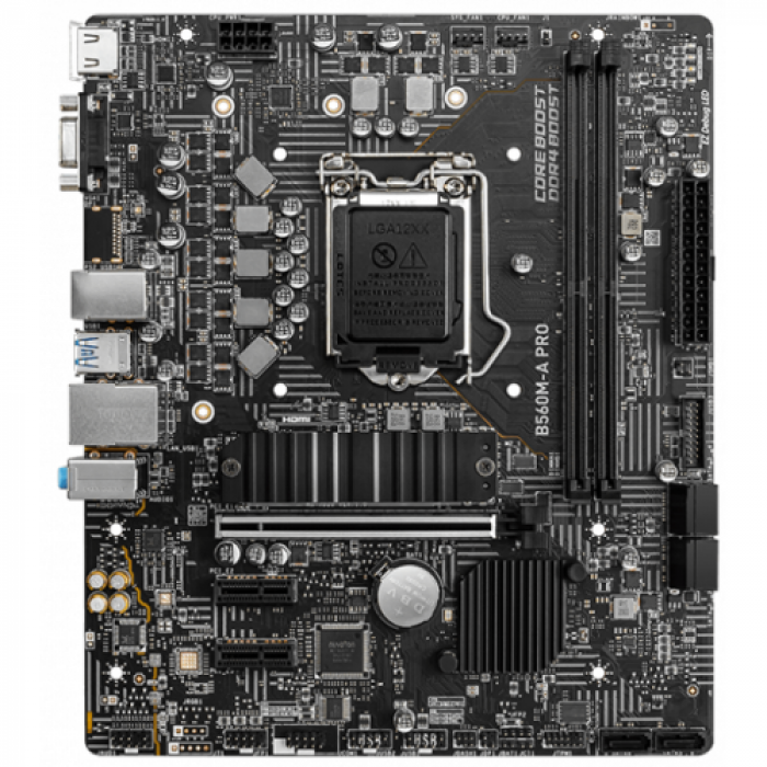 Placa de baza MSI B560M-A PRO, Intel B560, socket 1200, mATX