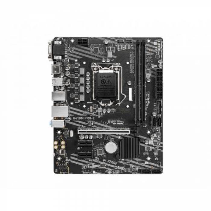 Placa de baza MSI H410M PRO-E, Intel H410, Socket 1200, mATX