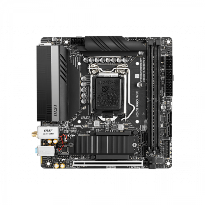 Placa de baza MSI H510i PRO Wi-Fi, Intel H510, Socket 1200, mITX