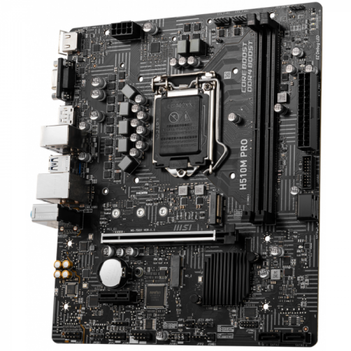 Placa de baza MSI H510M PRO, Intel H510, Socket 1200, mATX