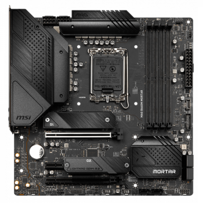 Placa de baza MSI MAG B660M MORTAR, Intel B660, socket 1700, mATX