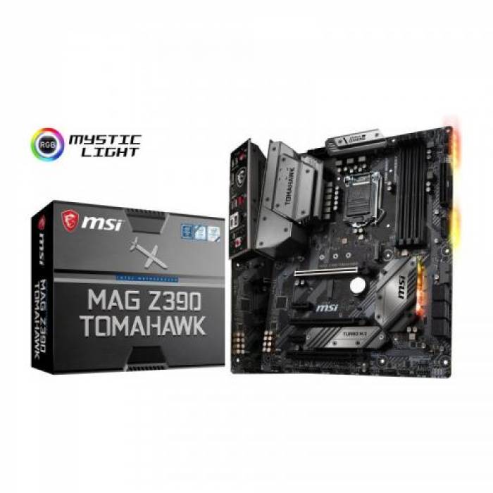 Placa de baza MSI MAG Z390 TOMAHAWK, Intel Z390, socket 1151 v2, ATX